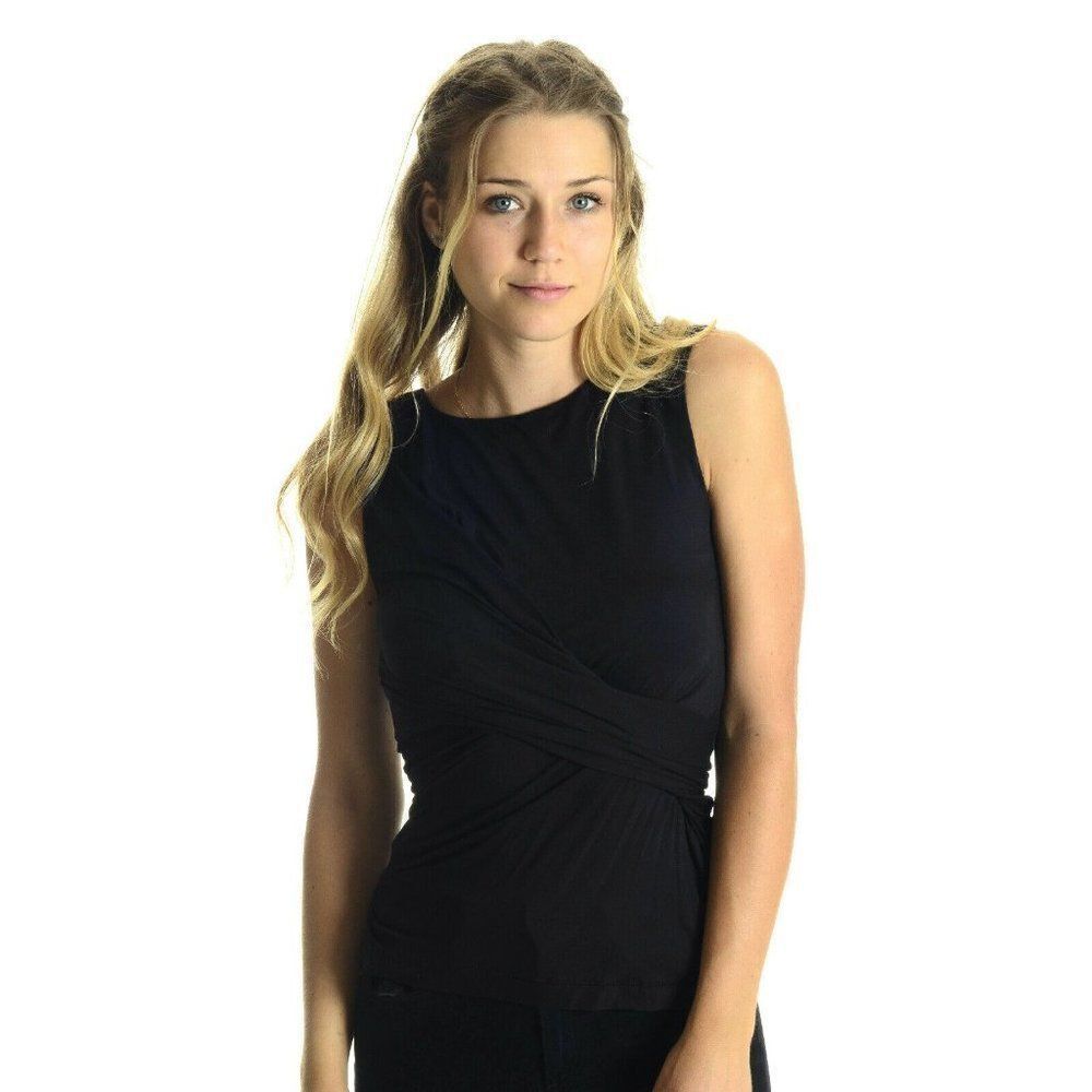 NEW Free People/We the free Blackย Knit Love Me High Neck Tank Top